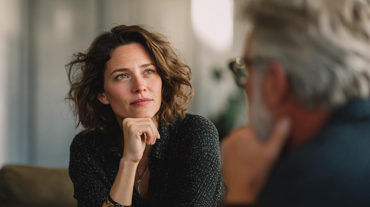 A quiet, reflective one-to-one professional supervision conversation